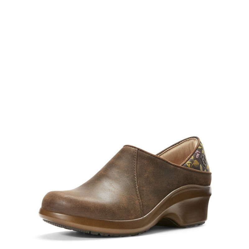 Ariat Work: Hera Expert Zuecos Mujer - Marrones (XEFNV5168)